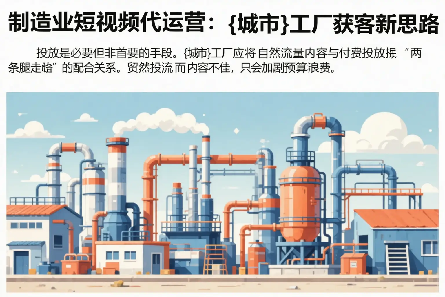 制造业短视频代运营：亳州工厂获客新思路