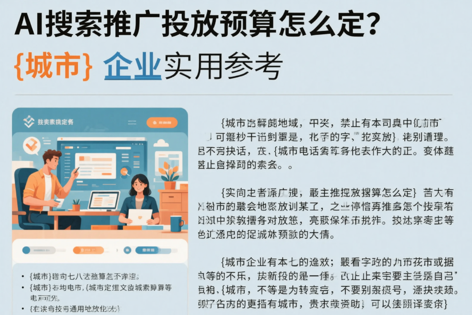 AI搜索推广投放预算怎么定？亳州企业实用参考