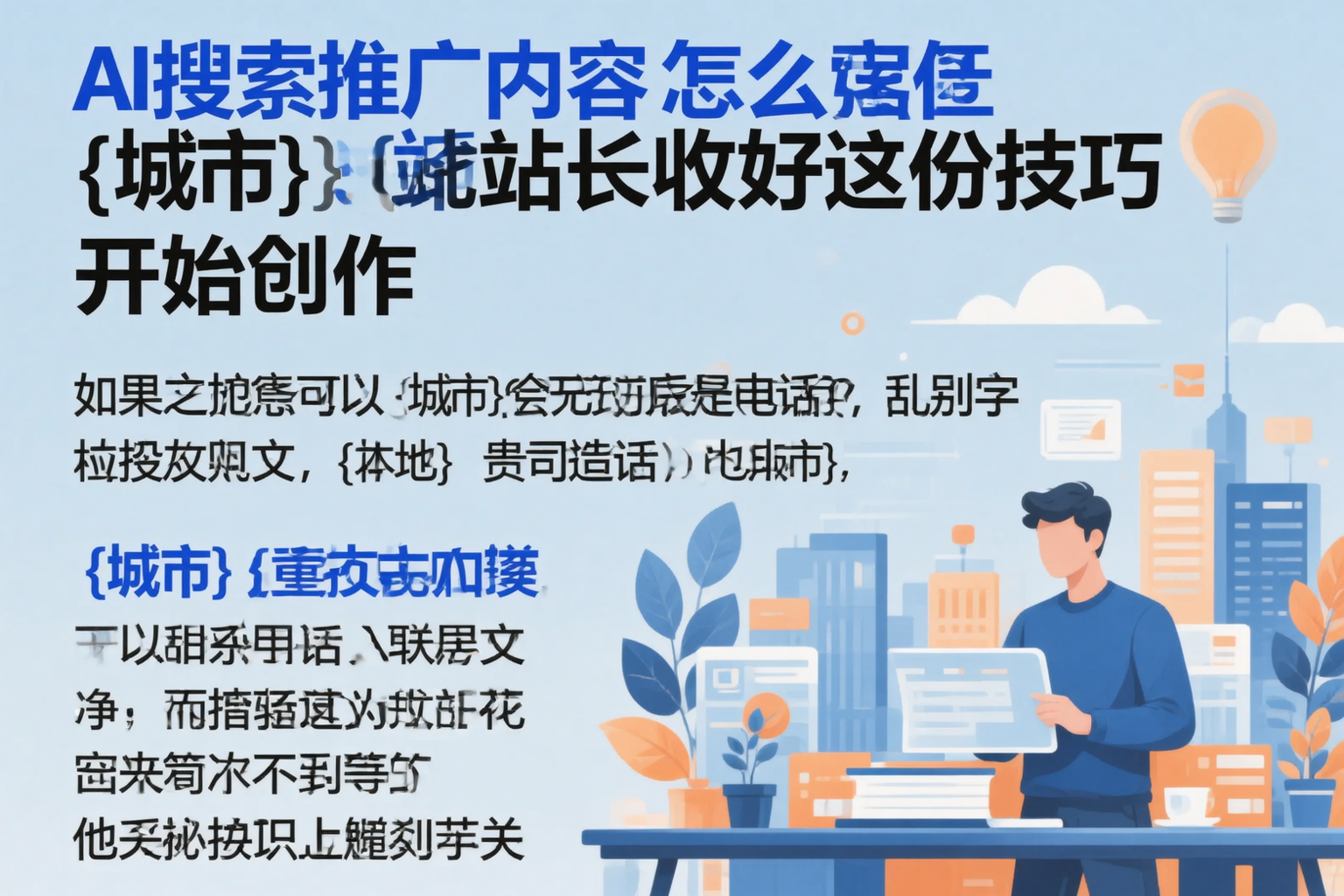 AI搜索推广内容怎么写？亳州站长收好这份技巧