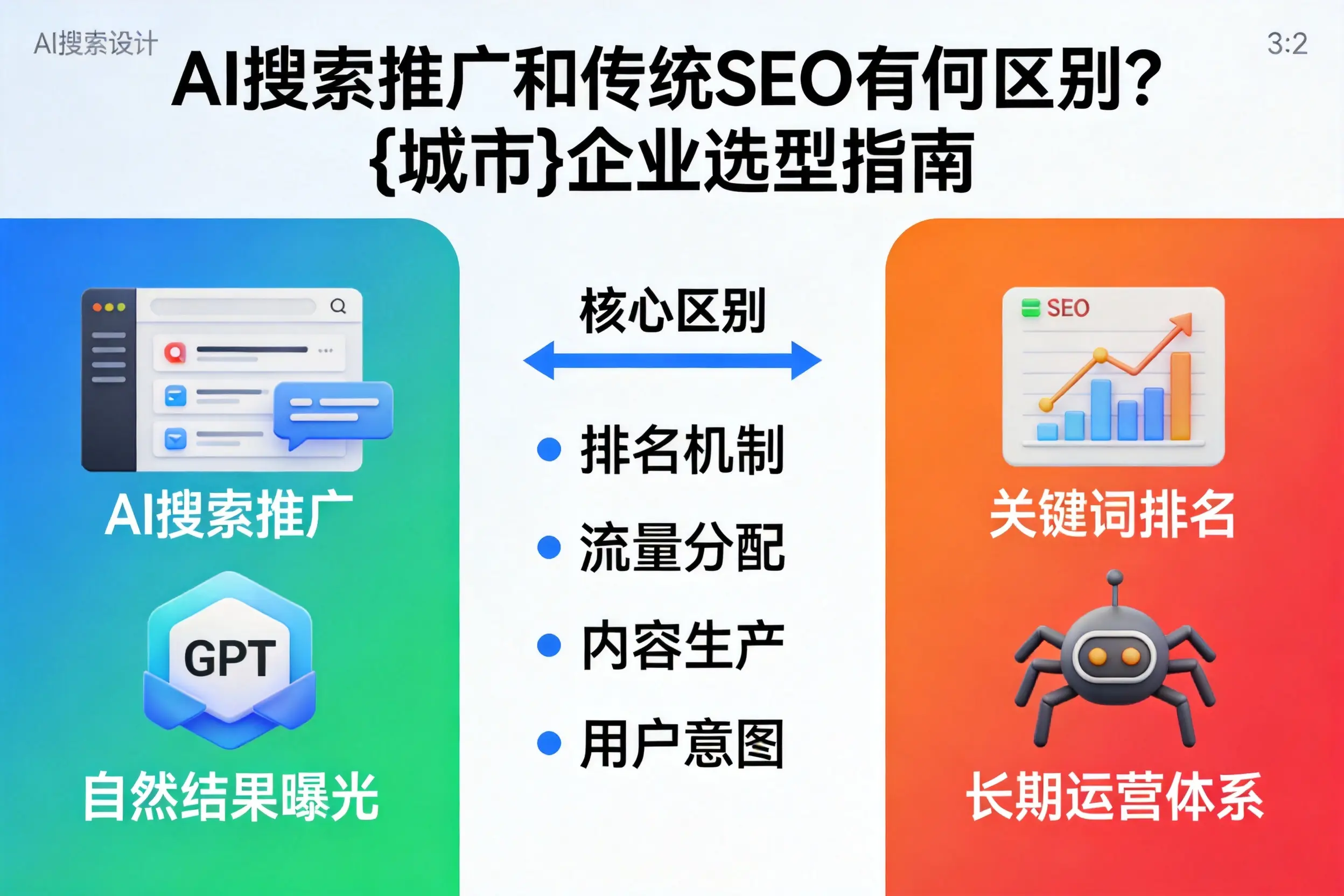 AI搜索推广和传统SEO有何区别？亳州企业选型指南