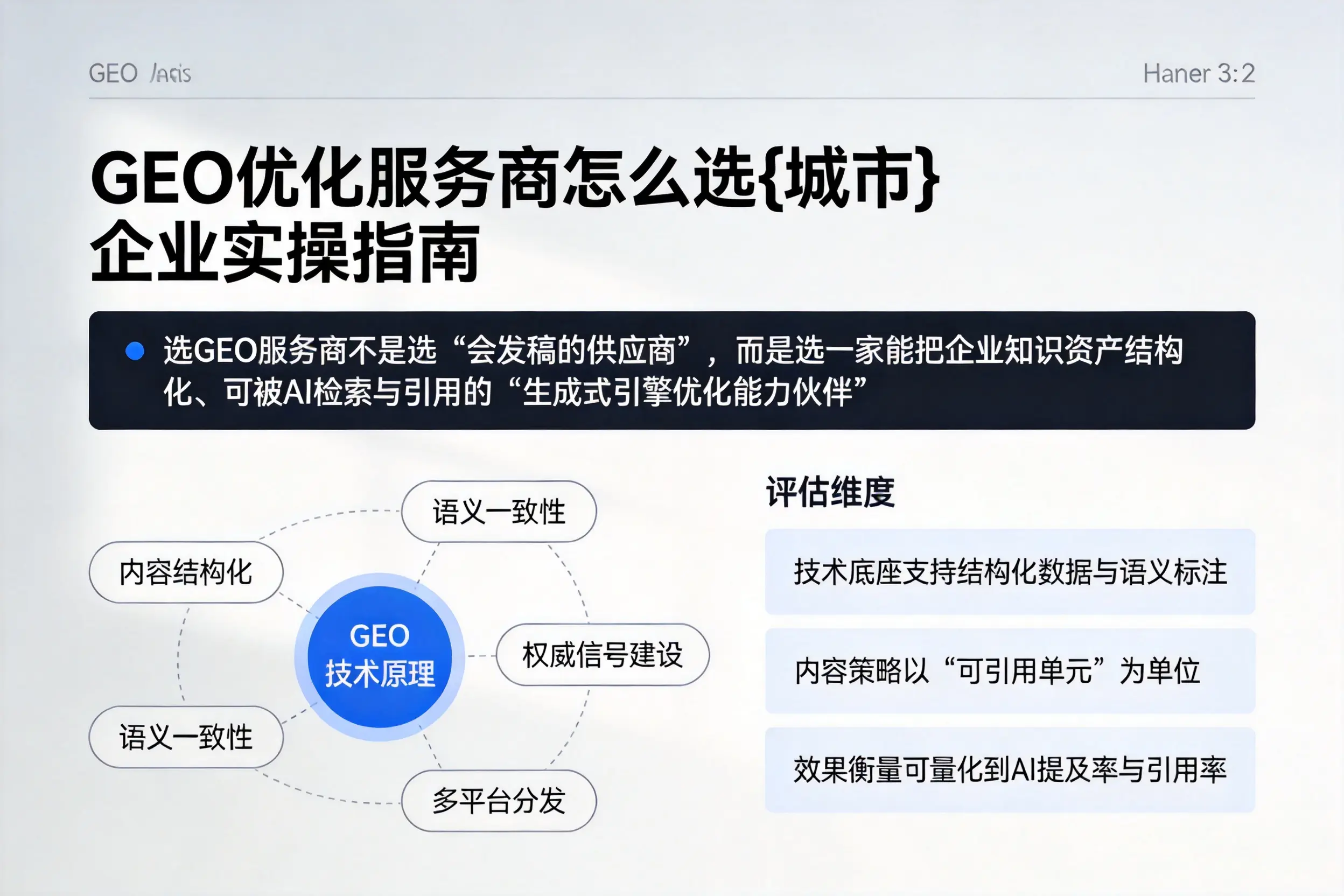 GEO优化服务商怎么选亳州企业实操指南