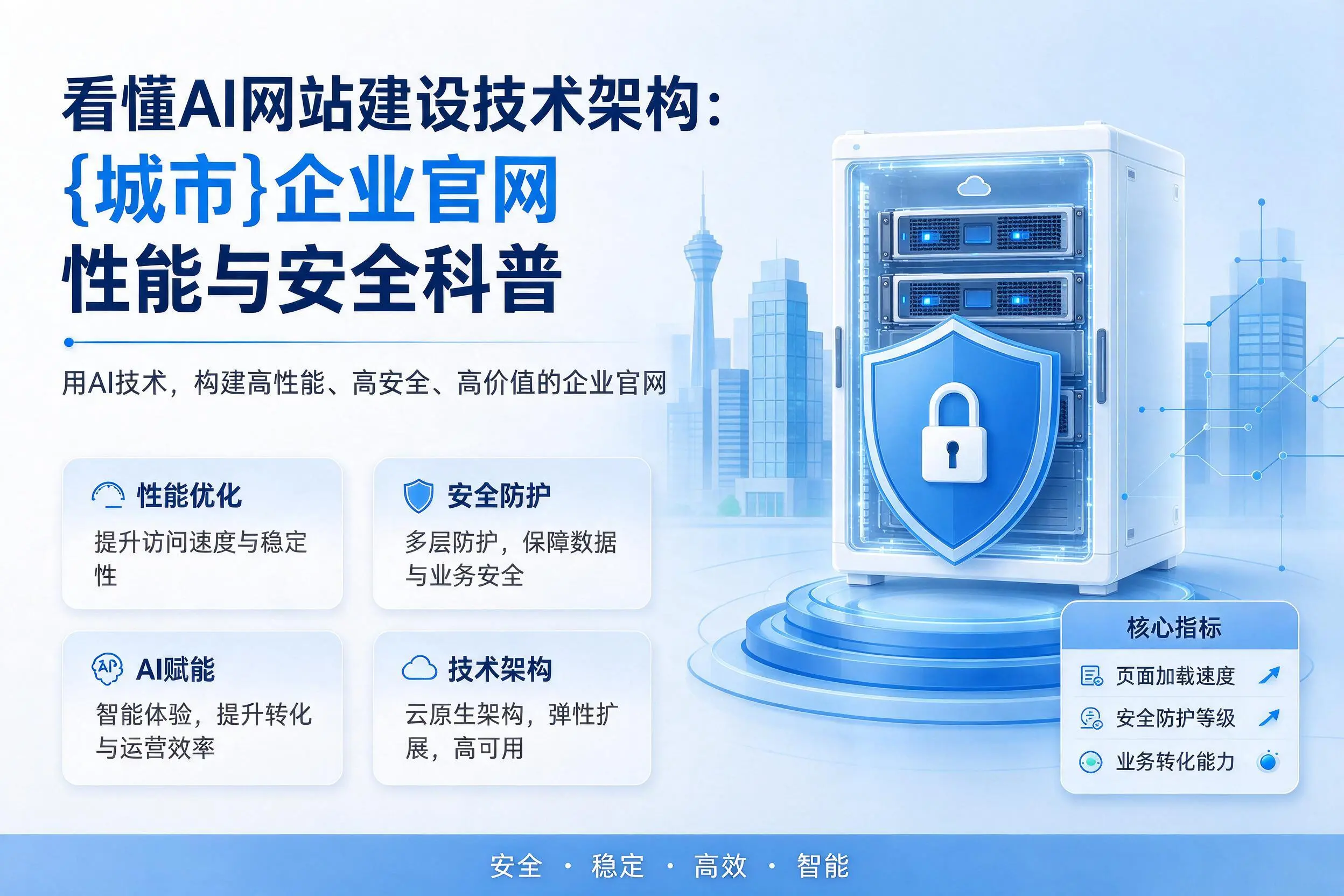 看懂AI网站建设技术架构：亳州企业官网性能与安全科普