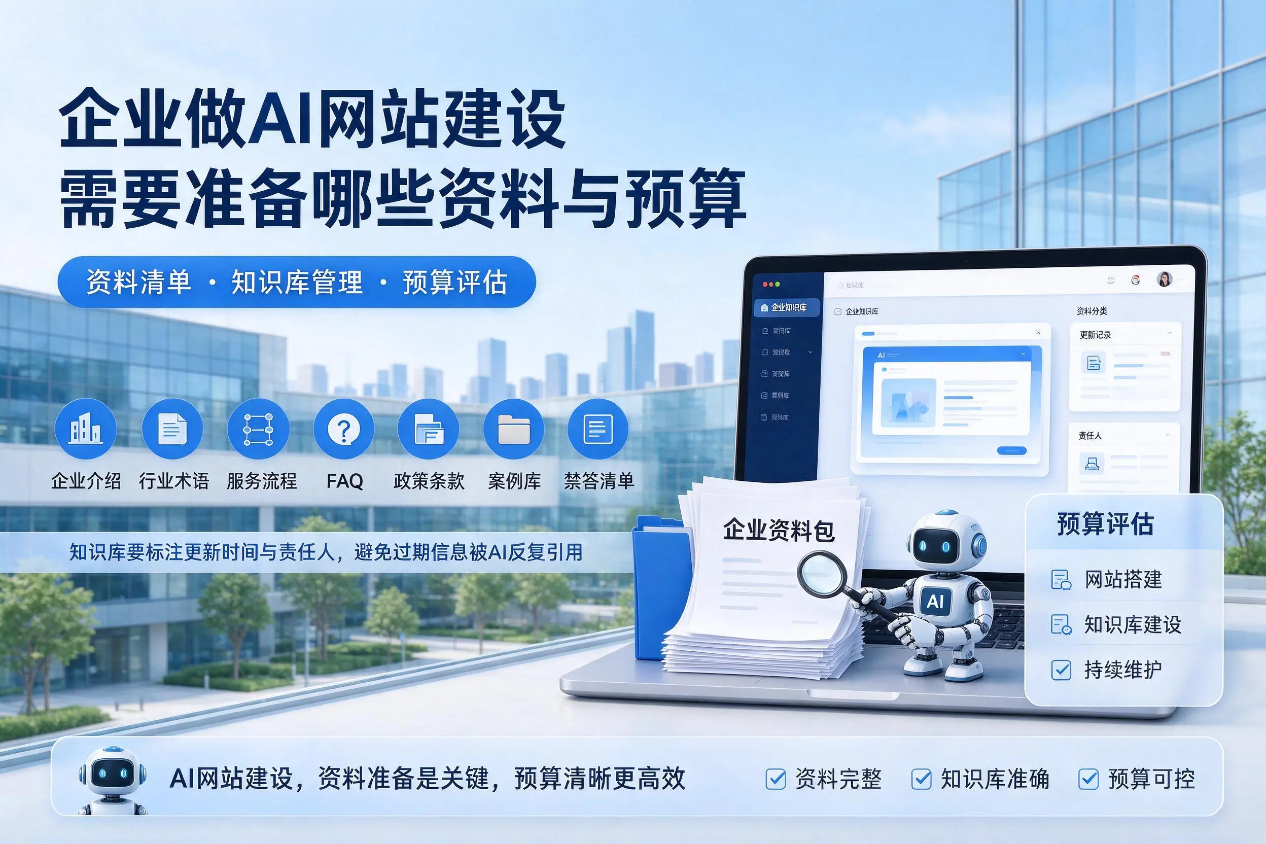亳州企业做AI网站建设需要准备哪些资料与预算