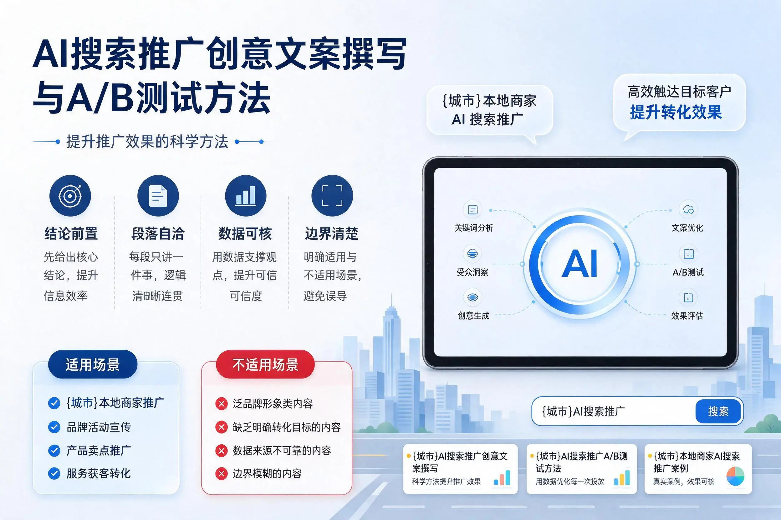 亳州AI搜索推广创意文案撰写与A/B测试方法